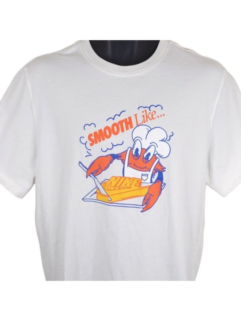 Nike Sole Food T Shirt Mens Size Large White Crab Smooth Like Butter